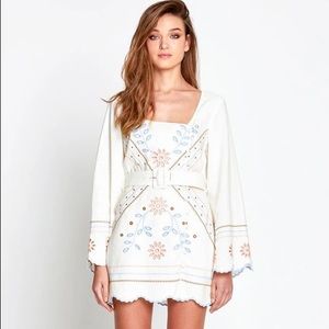 Alice McCall Embroidered Mini Dress Sz US 6 | NWOT